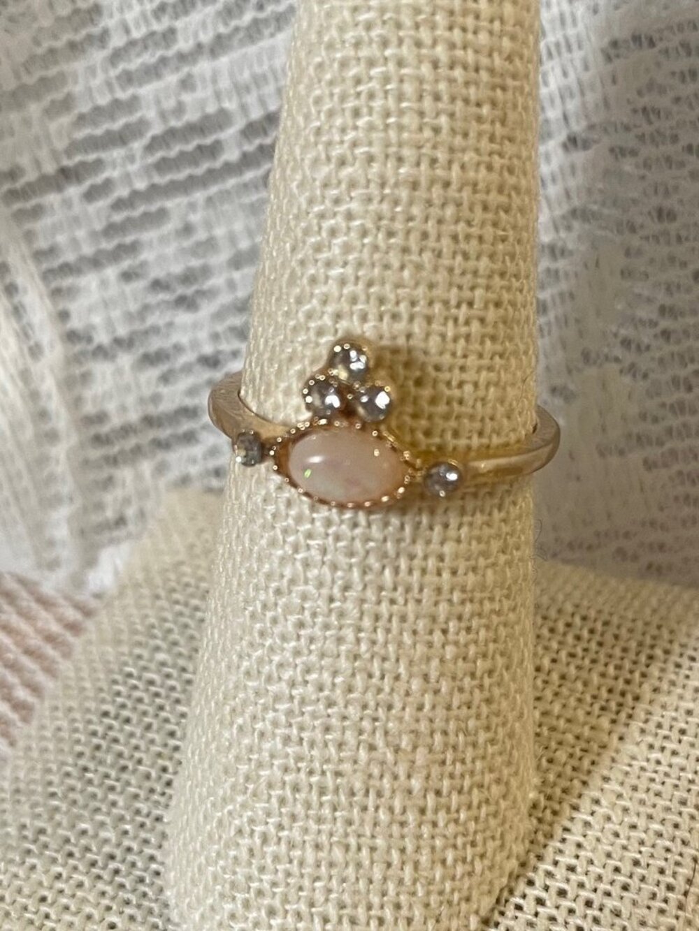 Vintage Inspired Oval Stone Ring